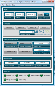 high speed laser diode driver GUI 1