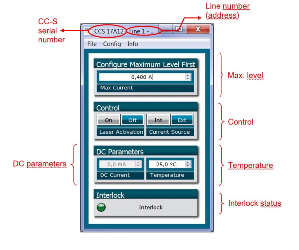 Laser diode driver with TEC and USB LabVIEW, PYTHON Low noise laser