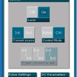 GUI of the Pulse & CW driver for the singlemode laser diode