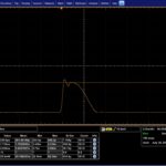 オシロスコープによる2.8ナノ秒パルスのトレース