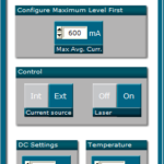 Picture of the GUI interface of the optional CCS-CW driver