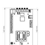 Dimensions of the optional driver called "shaper"