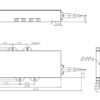 Dimensions of the 100 W 1064 nm diode module