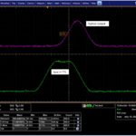 trace de l'oscilloscope - impulsion 10 ns