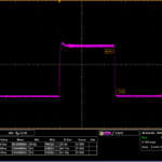 100 ns pulse shape oscilloscope trace