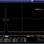 1 ns laser seeder pulse oscilloscope trace
