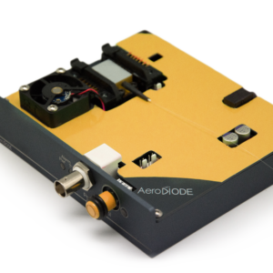 Yellow square driver with a butterfly SLD mounted on it